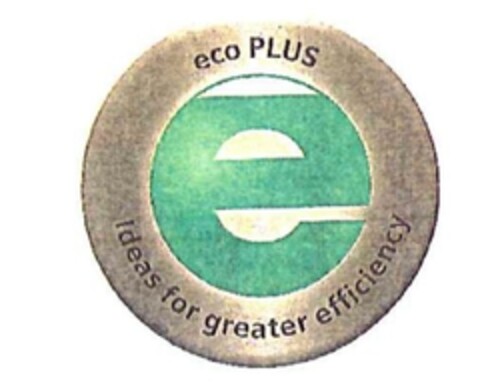 eco PLUS Ideas for greater efficiency Logo (EUIPO, 11.08.2009)