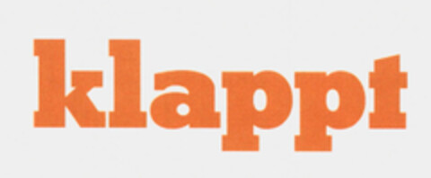 klappt Logo (EUIPO, 15.12.2009)