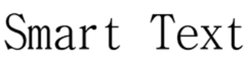 Smart Text Logo (EUIPO, 08.08.2013)