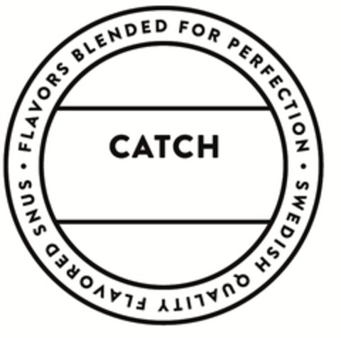 FLAVORS BLENDED FOR PERFECTION - SWEDISH QUALITY FLAVORED SNUS - CATCH Logo (EUIPO, 19.05.2014)