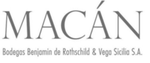 MACÁN BODEGAS BENJAMIN DE ROTHSCHILD & VEGA SICILIA, S.A. Logo (EUIPO, 07/02/2015)