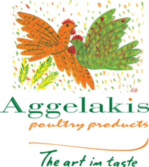 Aggelakis poultry products The art in taste Logo (EUIPO, 11.08.2015)