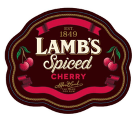 EST. 1849 LAMB'S Spiced CHERRY Alfred Lamb THE NAME FOR RUM Logo (EUIPO, 07/18/2016)