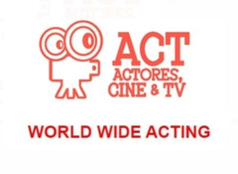ACT ACTORES, CINE & TV WORLD WIDE ACTING Logo (EUIPO, 27.03.2023)