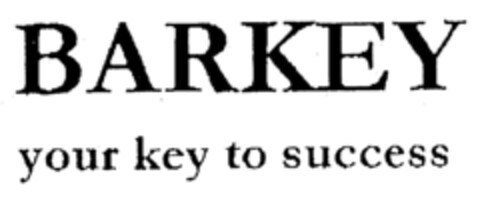 BARKEY your key to success Logo (EUIPO, 16.10.1996)