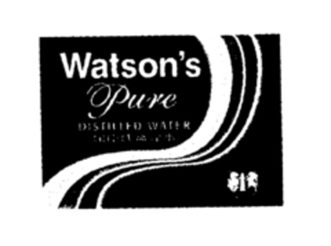 Watson's Pure DISTILLED WATER Logo (EUIPO, 06/11/1997)