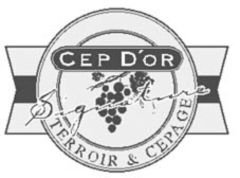 CEP D'OR TERROIR & CEPAGE Signature Logo (EUIPO, 12/08/2004)