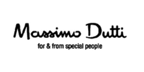 Massimo Dutti for & from special people Logo (EUIPO, 09/19/2005)