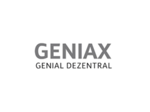GENIAX GENIAL DEZENTRAL Logo (EUIPO, 05.12.2008)
