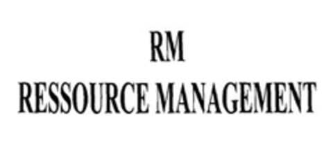 RM RESSOURCE MANAGEMENT Logo (EUIPO, 07/27/2009)