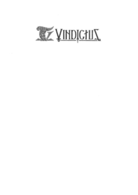 VINDICTUS Logo (EUIPO, 11.08.2010)