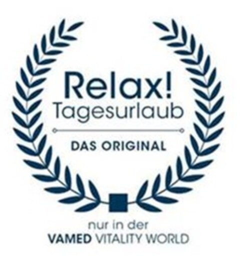 Relax! Tagesurlaub DAS ORIGINAL nur in der VAMED VITALITY WORLD Logo (EUIPO, 06/23/2020)