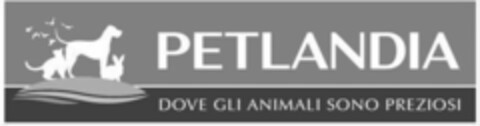 PETLANDIA DOVE GLI ANIMALI SONO PREZIOSI Logo (EUIPO, 05/18/2021)