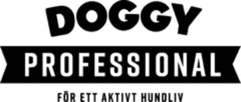 DOGGY PROFESSIONAL FÖR ETT AKTIVT HUNDLIV Logo (EUIPO, 22.11.2023)