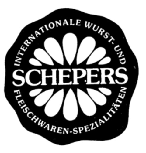 SCHEPERS INTERNATIONALE WURST- UND FLEISCHWAREN-SPEZIALITÄTEN Logo (EUIPO, 01.04.1996)