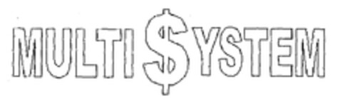 MULTI$YSTEM Logo (EUIPO, 05.05.1999)