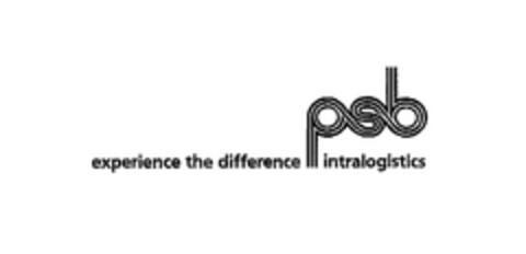 psb intralogistics - experience the difference Logo (EUIPO, 03/01/2007)