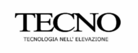 TECNO TECNOLOGIA NELL' ELEVAZIONE Logo (EUIPO, 27.04.2007)