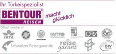 BENTOUR REISEN, Ihr Türkeispezialist, macht glücklich Logo (EUIPO, 23.12.2013)