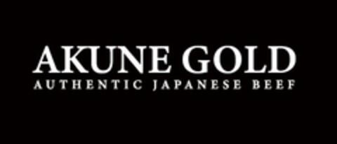 AKUNE GOLD AUTHENTIC JAPANESE BEEF Logo (EUIPO, 01/18/2022)