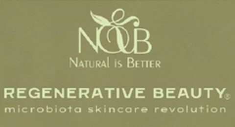 N&B NATURAL IS BETTER REGENERATIVE BEAUTY microbiota skincare revolution Logo (EUIPO, 16.03.2023)