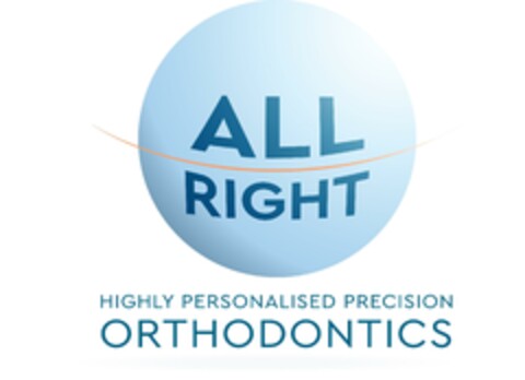 ALL RIGHT HIGHLY PERSONALISED PRECISION ORTHODONTICS Logo (EUIPO, 03/23/2023)