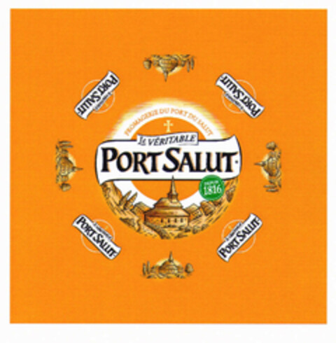 Le VÉRITABLE PORT SALUT DEPUIS 1816 FROMAGERIE DU PORT DU SALUT Logo (EUIPO, 03.07.2000)