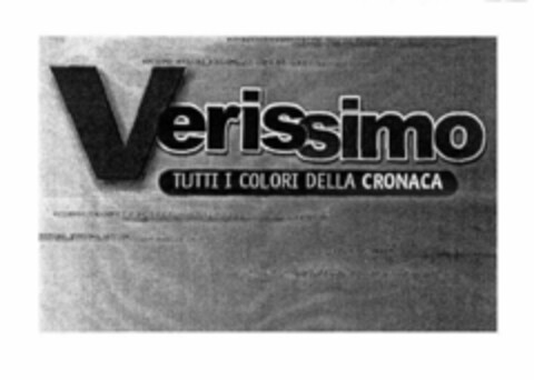 Verissimo TUTTI I COLORI DELLA CRONACA Logo (EUIPO, 04/11/2002)