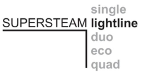 SUPERSTEAM single lightline duo eco quad Logo (EUIPO, 16.04.2009)