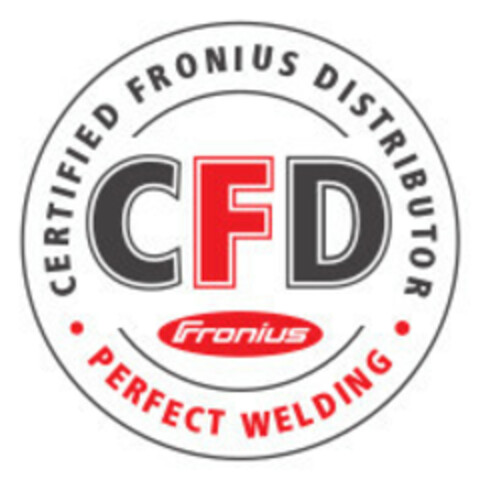 CFD Fronius CERTIFIED FRONIUS DISTRIBUTOR PERFECT WELDING Logo (EUIPO, 04/12/2016)