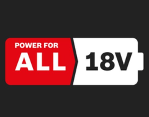 POWER FOR ALL 18V Logo (EUIPO, 06/08/2020)