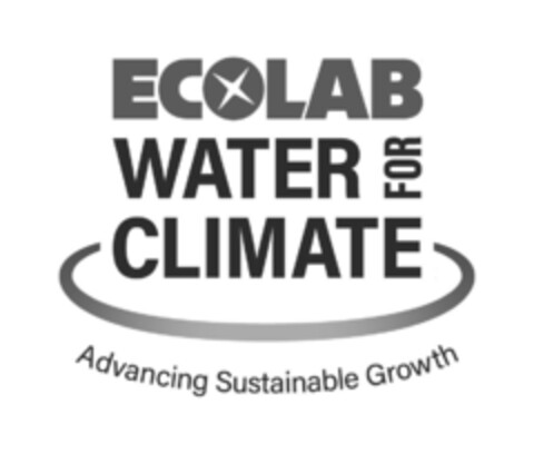 ECOLAB WATER FOR CLIMATE Advancing Sustainable Growth Logo (EUIPO, 03.10.2022)