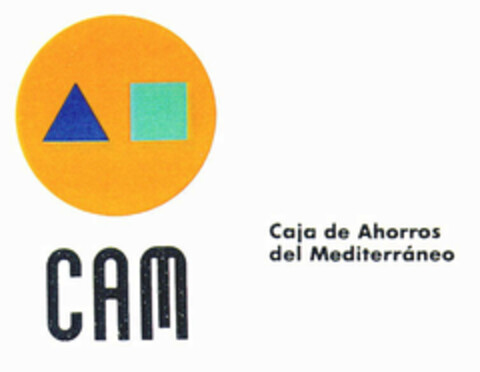 CAM Caja de Ahorros del Mediterráneo Logo (EUIPO, 01.04.1996)