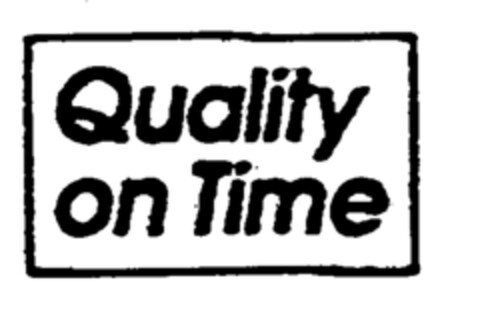 Quality on Time Logo (EUIPO, 01.04.1996)