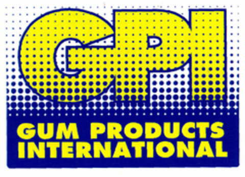 GPI GUM PRODUCTS INTERNATIONAL Logo (EUIPO, 01.06.1998)