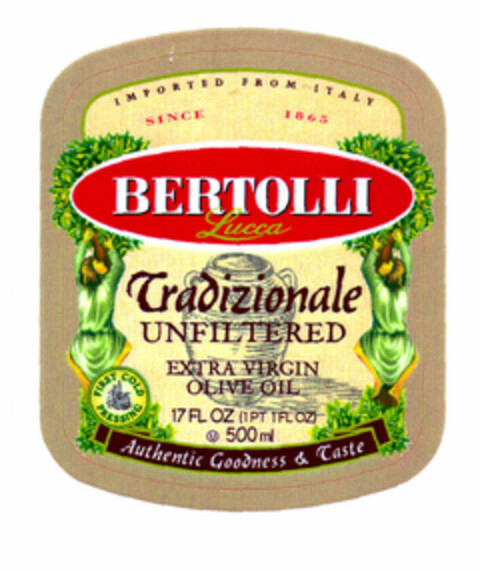 BERTOLLI Tradizionale Logo (EUIPO, 14.04.2000)