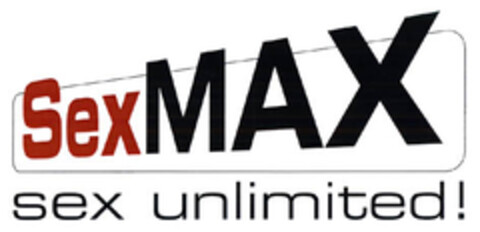 sexMAX sex unlimited! Logo (EUIPO, 03.11.2006)