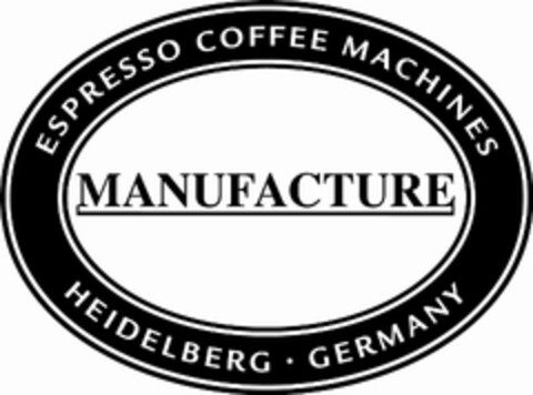 MANUFACTURE ESPRESSO COFFEE MACHINES HEIDELBERG GERMANY Logo (EUIPO, 17.12.2007)
