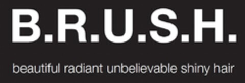 B.R.U.S.H. beautiful radiant unbelievable shiny hair Logo (EUIPO, 26.10.2018)