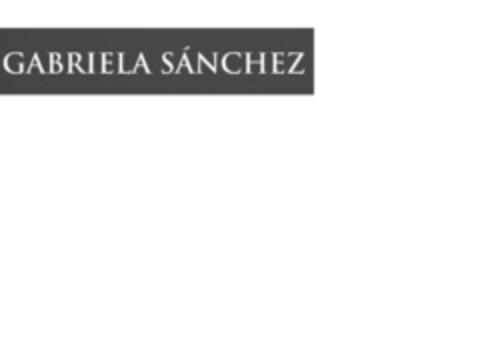 GABRIELA SÁNCHEZ Logo (EUIPO, 02/27/2019)