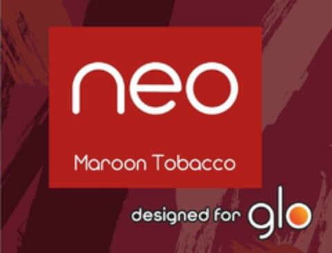 neo Maroon Tobacco designed for glo Logo (EUIPO, 01.03.2023)