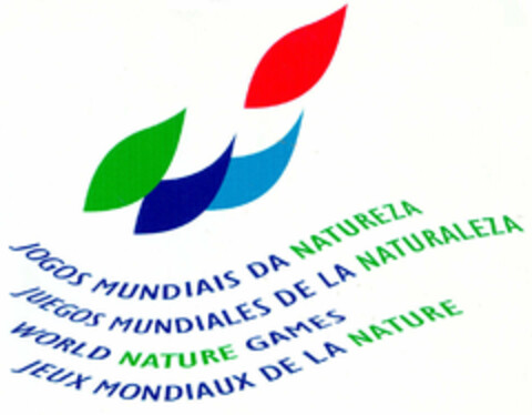 JOGOS MUNDIAIS DA NATUREZA JUEGOS MUNDIALES DE LA NATURALEZA WORLD NATURE GAMES JEUX MONDIAUX DE LA NATURE Logo (EUIPO, 04/01/1996)