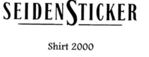 SEIDEN STICKER Shirt 2000 Logo (EUIPO, 08/29/1997)