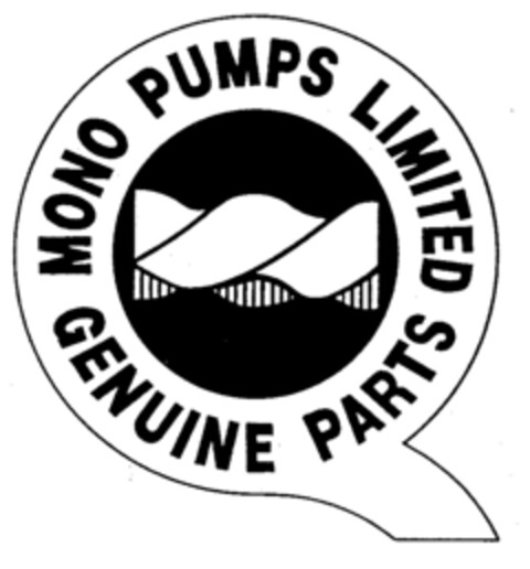 MONO PUMPS LIMITED GENUINE PARTS Logo (EUIPO, 24.03.1998)