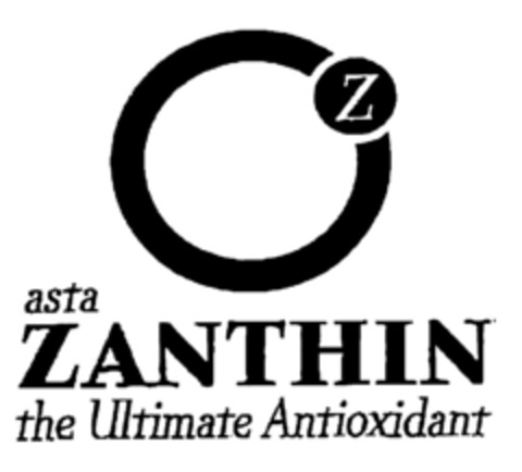 Z asta ZANTHIN the Ultimate Antioxidant Logo (EUIPO, 24.11.1999)