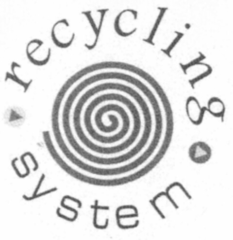 recycling system Logo (EUIPO, 25.07.2001)