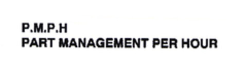 P.M.P.H. PART MANAGEMENT PER HOUR Logo (EUIPO, 05/14/2002)