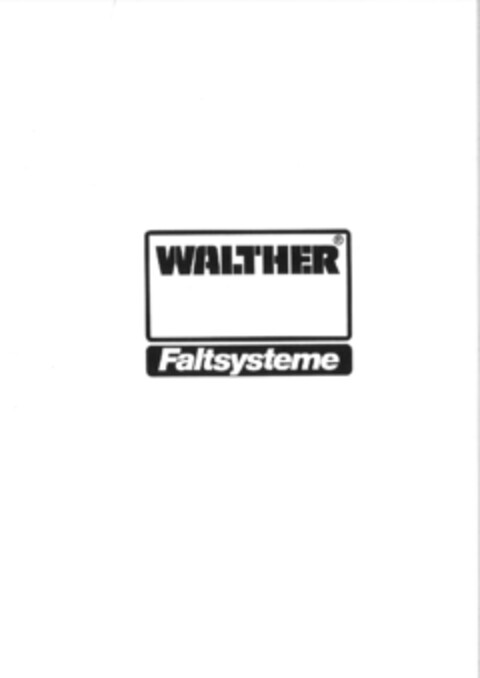 WALTHER Faltsysteme Logo (EUIPO, 03.06.2009)