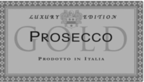 LUXURY EDITION PROSECCO GOLD PRODOTTO IN ITALIA Logo (EUIPO, 06.04.2016)