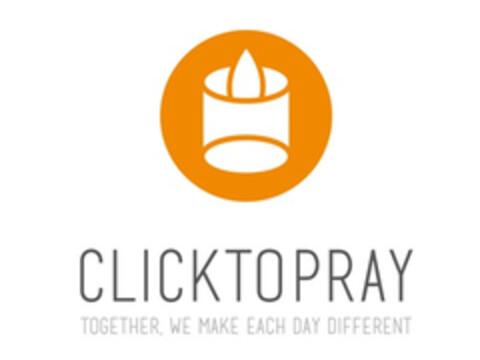 CLICKTOPRAY TOGETHER, WE MAKE EACH DAY DIFFERENT Logo (EUIPO, 19.05.2016)